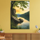 Serene Horizon Canvas Afdruk (Insitu (Woonkamer))
