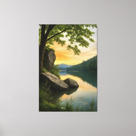 Serene Horizon Canvas Afdruk (Voorkant)