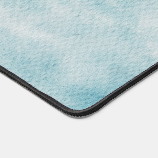 Serene Horizon Dreams Waterverf Blauw & Wit Bureaumat (Hoek)