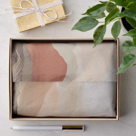 Serene Horizon Japandi Natuur Decoupage Tissuepapier (Geschenk)