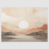 Serene Horizon Japandi Natuur Decoupage Tissuepapier (Voorkant)