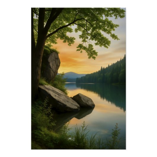 Serene Horizon Perfect Poster (Voorkant)