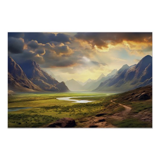 Serene Horizon Perfect Poster (Voorkant)
