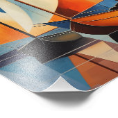 Serene Horizons: Abstracte Zeilboot Kunstprint Foto Afdruk (Hoek)