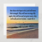 SERENE ISAIAH 40:31 SCHERPLOSSING KAART (Voorkant / Achterkant)