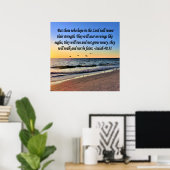 SERENE ISAIAH 40:31 SCHERPLOSSING POSTER (Thuiskantoor)