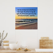 SERENE ISAIAH 40:31 SCHERPLOSSING POSTER (Keuken)