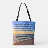 SERENE ISAIAH 40:31 SCHERPLOSSING TOTE BAG (Achterkant)