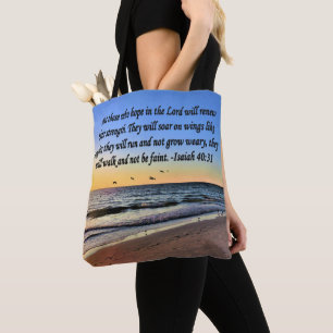 SERENE ISAIAH 40:31 SCHERPLOSSING TOTE BAG