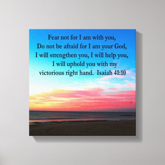 SERENE ISAIAH 41:10 SUNRISE FOTO CANVAS AFDRUK (Voorkant)