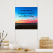 SERENE ISAIAH 41:10 SUNRISE FOTO POSTER (Keuken)