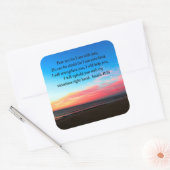 SERENE ISAIAH 41:10 SUNRISE FOTO VIERKANTE STICKER (Envelop)