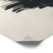Serene Japandi-geïnspireerde collage-kunstprint me Poster (Hoek)