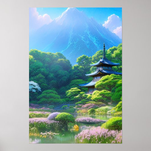 Serene Japans tuden Poster (Voorkant)