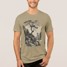 Serene Japanse Landschap Unisex T-Shirt - Tranqui