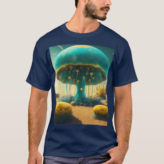 Serene Jellyfish Tranquility T-shirt (Voorkant)