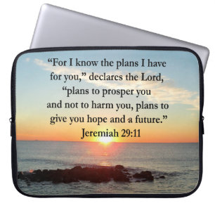 SERENE JEREMIAH 29:11 SUNRISE LAPTOP SLEEVE