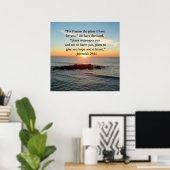 SERENE JEREMIAH 29:11 SUNRISE POSTER (Thuiskantoor)