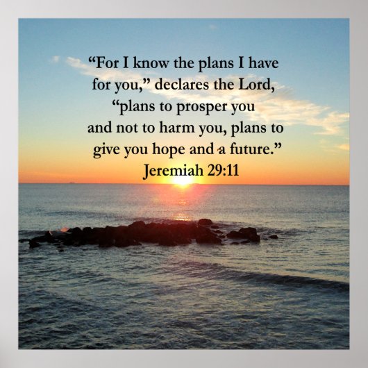 SERENE JEREMIAH 29:11 SUNRISE POSTER (Voorkant)