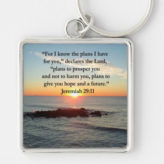 SERENE JEREMIAH 29:11 SUNRISE SLEUTELHANGER (Voorkant)