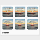 SERENE JEREMIAH 29:11 SUNRISE VIERKANTE STICKER (Vel)