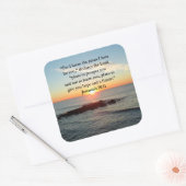 SERENE JEREMIAH 29:11 SUNRISE VIERKANTE STICKER (Envelop)