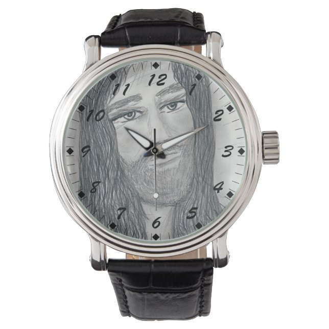 Serene Jesus Horloge (Voorkant)