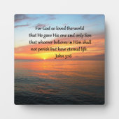 SERENE JOHN 3:16 SUNRISE FOTO FOTOPLAAT (Voorkant)