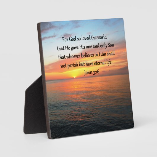 SERENE JOHN 3:16 SUNRISE FOTO FOTOPLAAT (Voorkant)