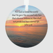 SERENE JOHN 3:16 SUNRISE FOTO ORNAMENT (achterkant)