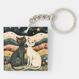 Serene Katten Sleutelhanger