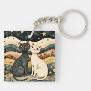 Serene Katten Sleutelhanger