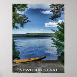 Serene Kayak op Newfound Lake Poster