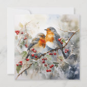 Serene kerst gelukzaligheid feestdagenkaart (Voorkant)