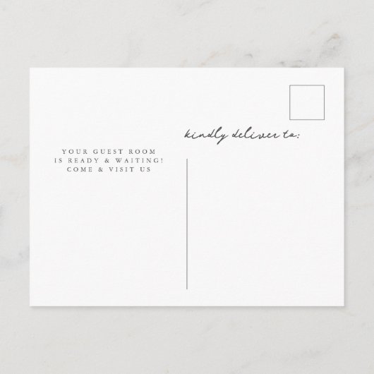 Serene kerstverhuizing aankondigingskaart (Achterkant)