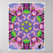 Serene Kinetic Collage Kaleidoscope Poster (Voorkant)