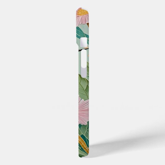 Serene Kingfisher in een bloemenparadijs Case-Mate iPhone Case (Achterkant / Links)