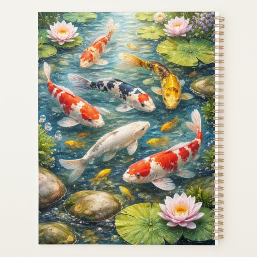 Serene Koi Fish Pond Planner  (Achterkant)