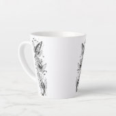 Serene Koi Pond Kleine Latte Mok - 12 oz (Linkerhoek)