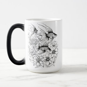 Serene Koi Pond Morphing Mok - 15 oz