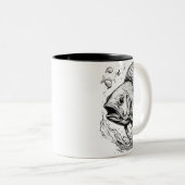 Serene Koi Pond Two-Tone Mok - 11 oz (Voorkant rechts)