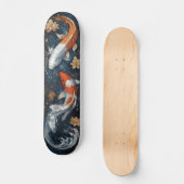Serene Koi Vis met Lotus Bloemen Persoonlijk Skateboard (Voorkant)