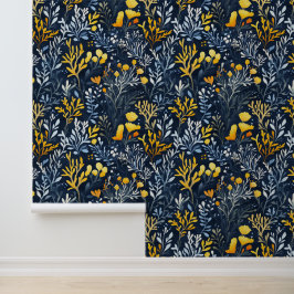 Serene koraalrif patroon muur decor behang