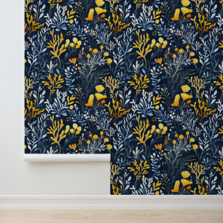 Serene koraalrif patroon muur decor behang