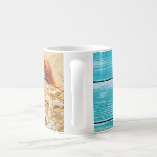 Serene Kust Scene Mugs Koffiemok (Handvat)