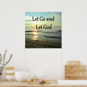 SERENE LAAT GAAN EN LAAT GOD OCEAN FOTO POSTER (Keuken)