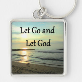 SERENE LAAT GAAN EN LAAT GOD OCEAN FOTO SLEUTELHANGER