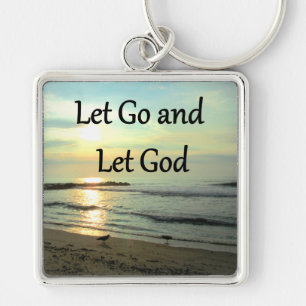 SERENE LAAT GAAN EN LAAT GOD OCEAN FOTO SLEUTELHANGER