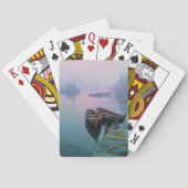 Serene Lake Cliff Mist Playing Cards Pokerkaarten (Achterkant)