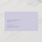 Serene Lake Landschap Floral Gold Glitter Visitekaartje (Achterkant)